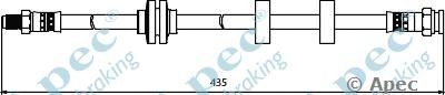 APEC BRAKING hos3973 -  Тормозной шланг